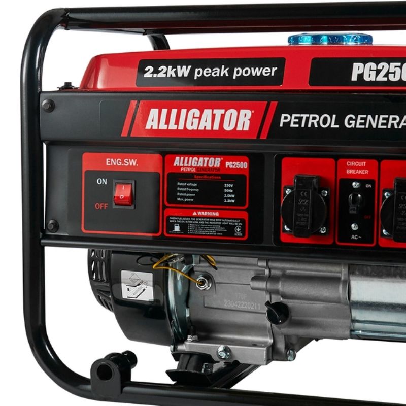 Генератор бензиновий 2,0 кВт ALLIGATOR із системою AVR 230В (PG2500)