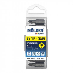 Н-р бит MOLDER, PH2x25мм, 10шт в пл. упаковке (MT7022510)