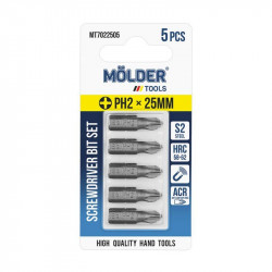 Н-р бит MOLDER, PH2x25мм, 5шт в блистере, (MT7022505)