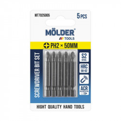 Н-р бит MOLDER, PH2x50мм, 5шт в блистере (MT7025005)