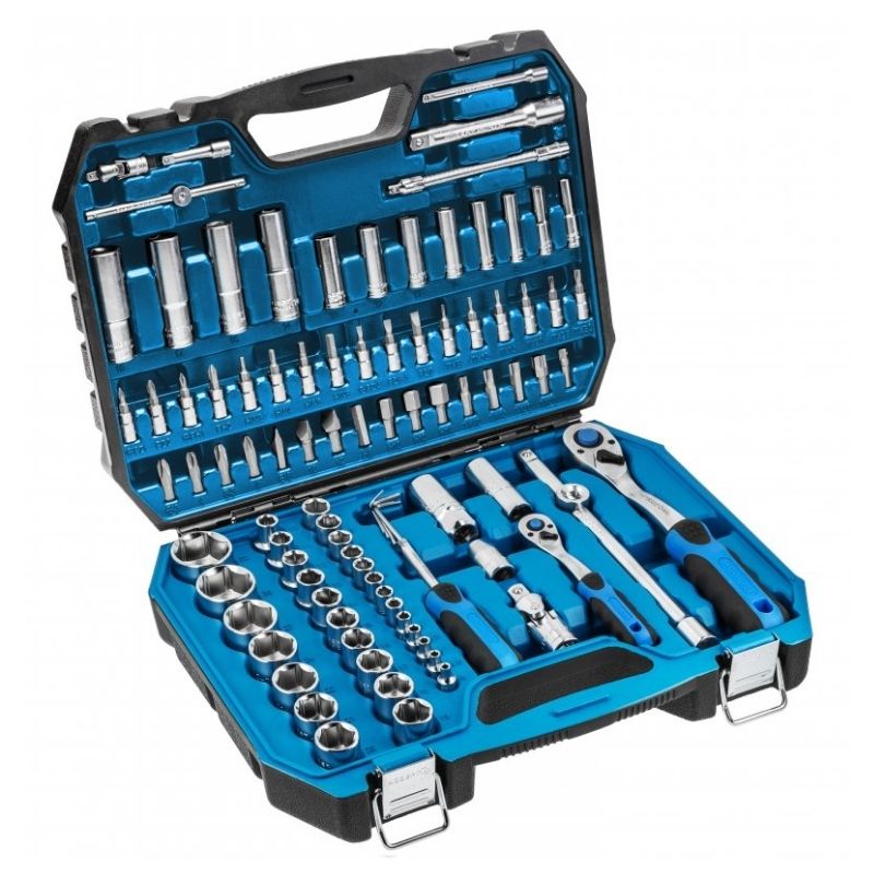 Набір інструментів 1/2″ 1/4″ 95шт CrV CrMo Hogert у кейсі (HT1R426)