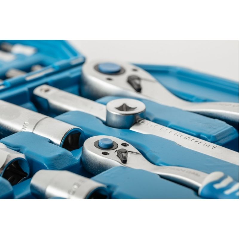 Набір інструментів 1/2″ 1/4″ 95шт CrV CrMo Hogert у кейсі (HT1R426)