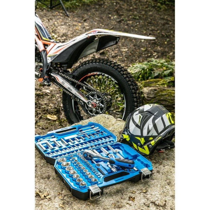 Набір інструментів 1/2″ 1/4″ 95шт CrV CrMo Hogert у кейсі (HT1R426)