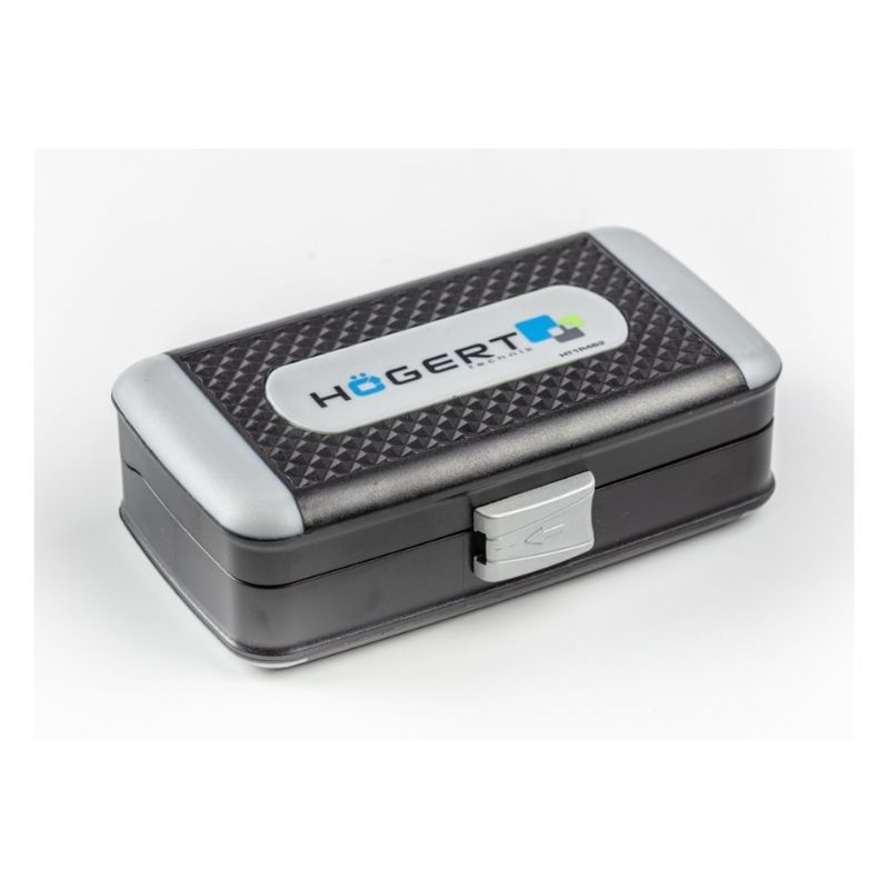 Набор инструментов 1/4" 38шт CrV CrMo сталь S2 Hogert в кейсе (HT1R462)