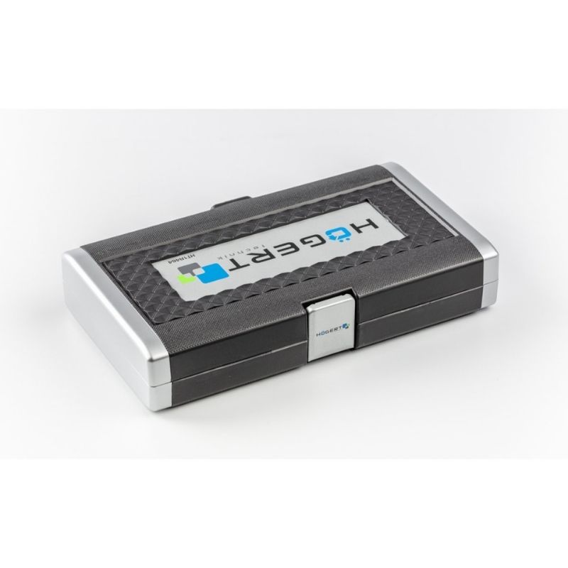 Набор инструментов 1/4" 34шт CrV CrMo сталь S2 Hogert в кейсе (HT1R464)