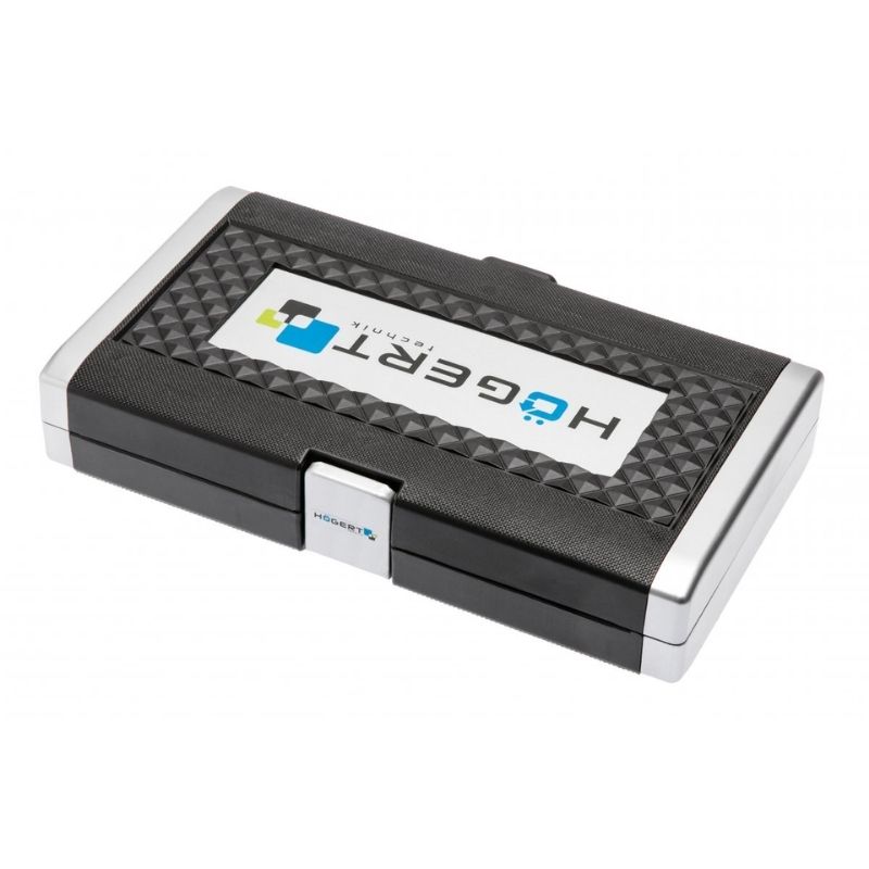 Набор инструментов 1/4″ 3/8″ 18шт CrV CrMo Hogert в кейсе (HT1R478)