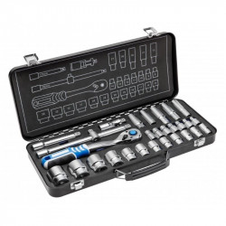Набір інструментів 1/2″ 3/8″ 29шт CrV CrMo Hogert у кейсі (HT1R480)