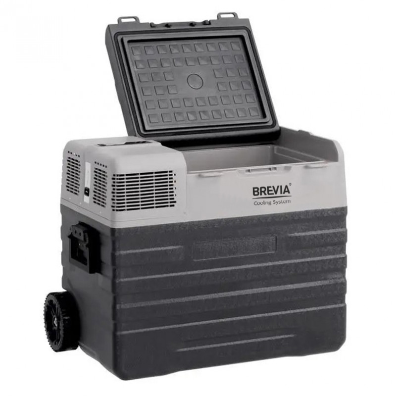 Автохолодильник компрессорный 52л BREVIA холодильник на колесах пластиковый 12/24В 220В (22780)