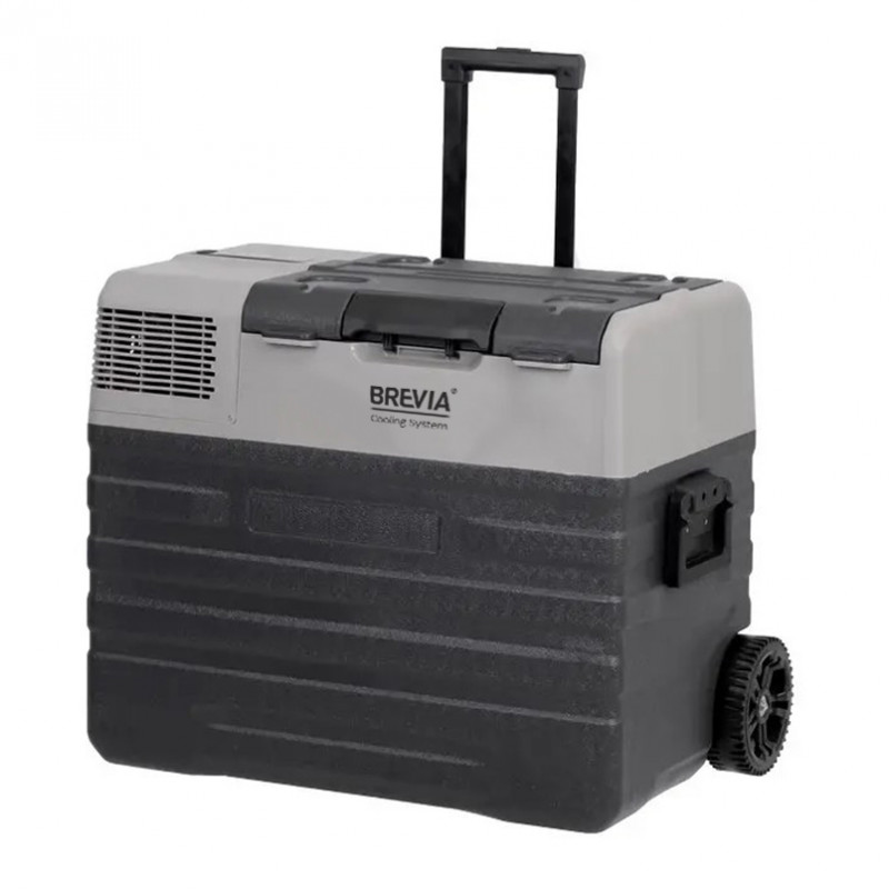Автохолодильник 52л BREVIA холодильник на колесах LG-компресор пластиковий 12/24В 220В (22785)