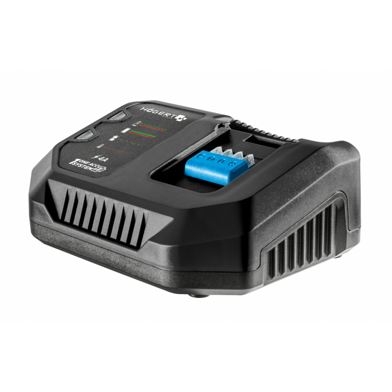 Набір дриль-шуруповерт 50 Нм 18В акумулятор 2Ач зарядна станція 4А в кейсі Hogert (HT2E244-B12DD)