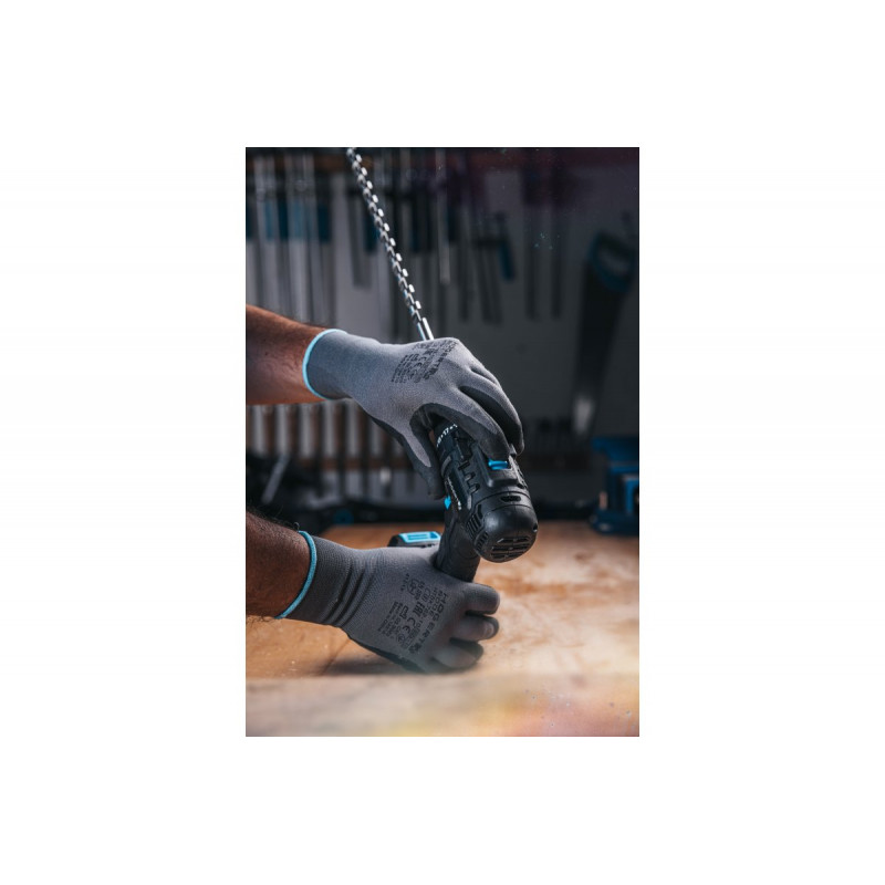 Набір дриль-шуруповерт 50 Нм 18В акумулятор 2Ач зарядна станція 4А в кейсі Hogert (HT2E244-B12DD)