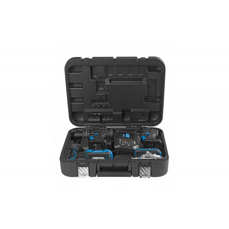 Набір акумуляторних свердл без щітки та ударних мушт Hogert (HT2E248-B224IPD)