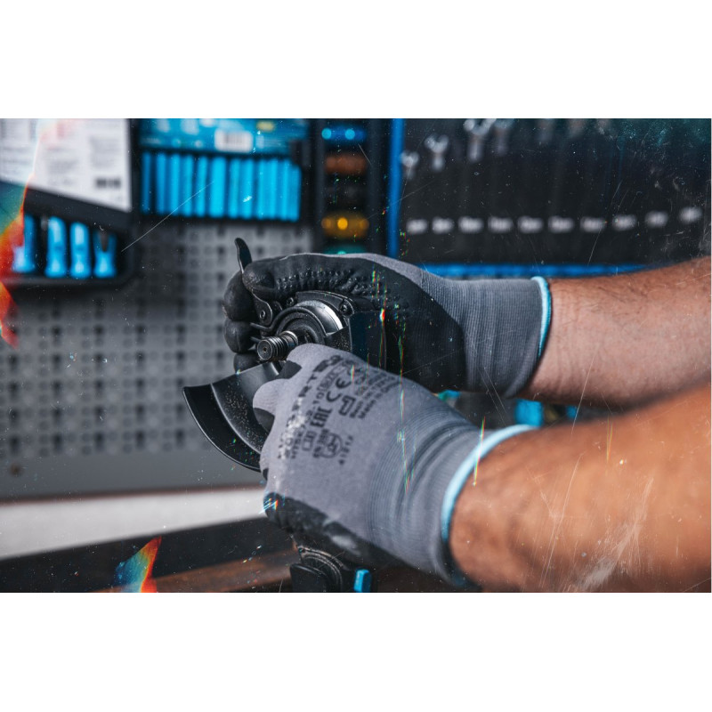 Набір кутошліфмашина безщіткова 125 мм 18В 2 акумулятори 4Ач зарядна станція 4Ач Hogert в кейсі (HT2E251-B24AG)