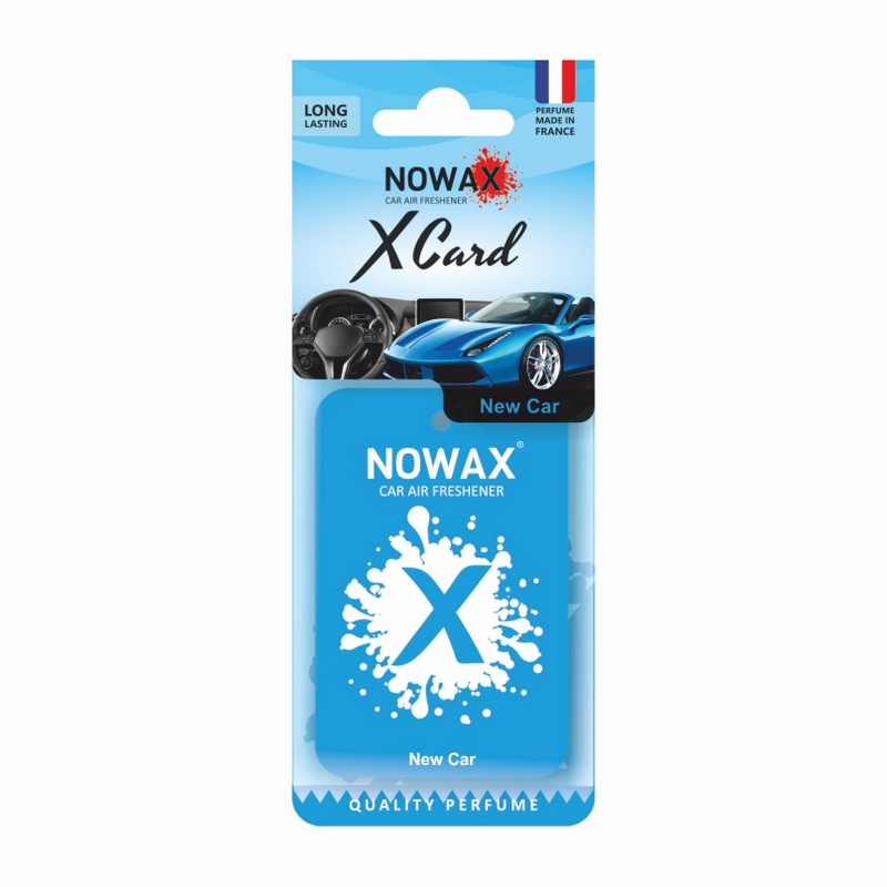 Ароматизатор до машини 20 г NOWAX X Card - New Car (NX07534)
