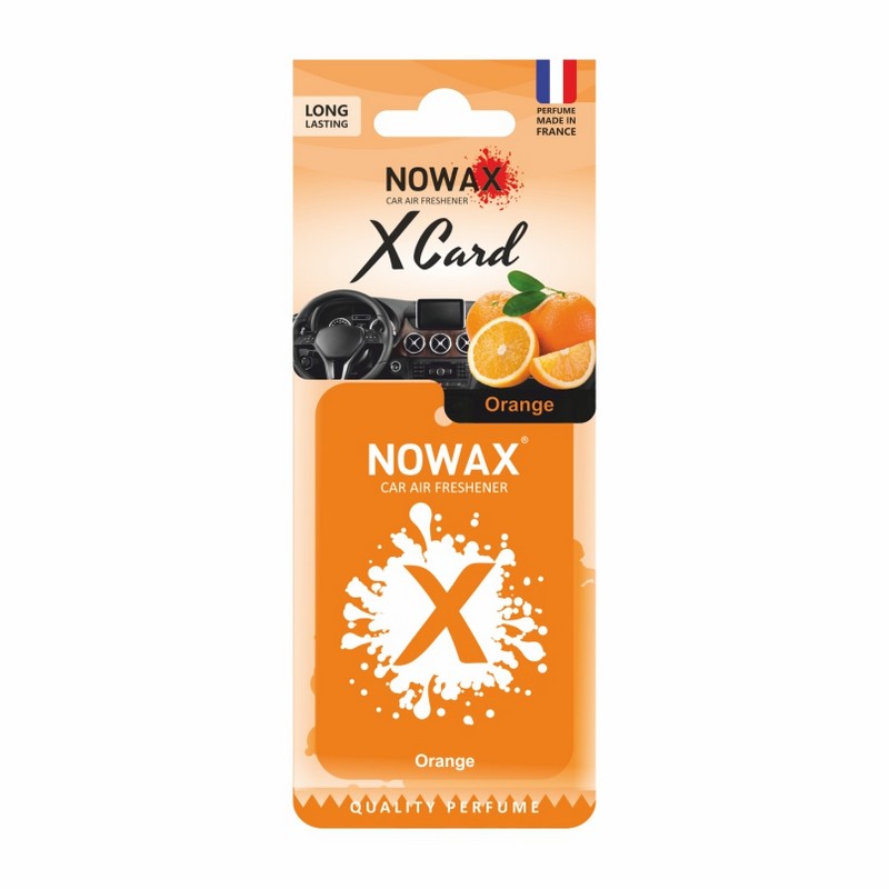 Ароматизатор до машини 20 г NOWAX X Card - Orange (NX07535)