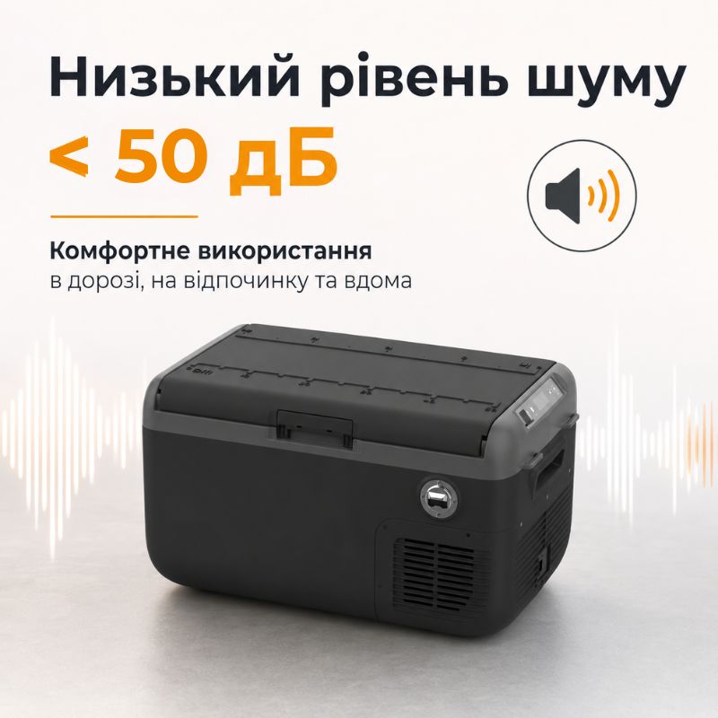 Портативный холодильник 30л Gearo автохолодильник компрессорный 12/24В 220В (GE0305)