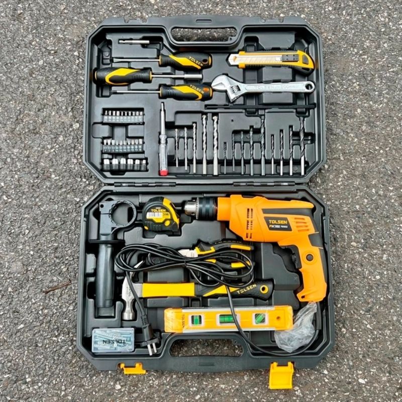 Набір інструментів 1/4" 95шт викрутки дриль свердла Tolsen (79685)