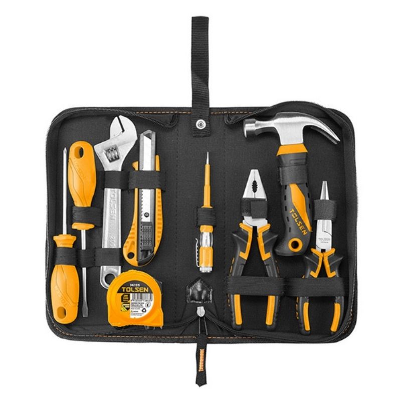 Набір інструментів 9шт Tolsen викрутки ключі плоскогубці (85300)