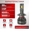 Светодиодные лампы H7 для авто Carlamp Smart Vision Gen3 Led автолампы 9000 Lm 6500 K (SMG3H7)