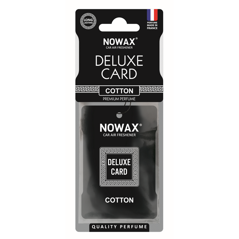 Ароматизатор до машини 6 г Nowax Delux Card - Cotton (NX07734)