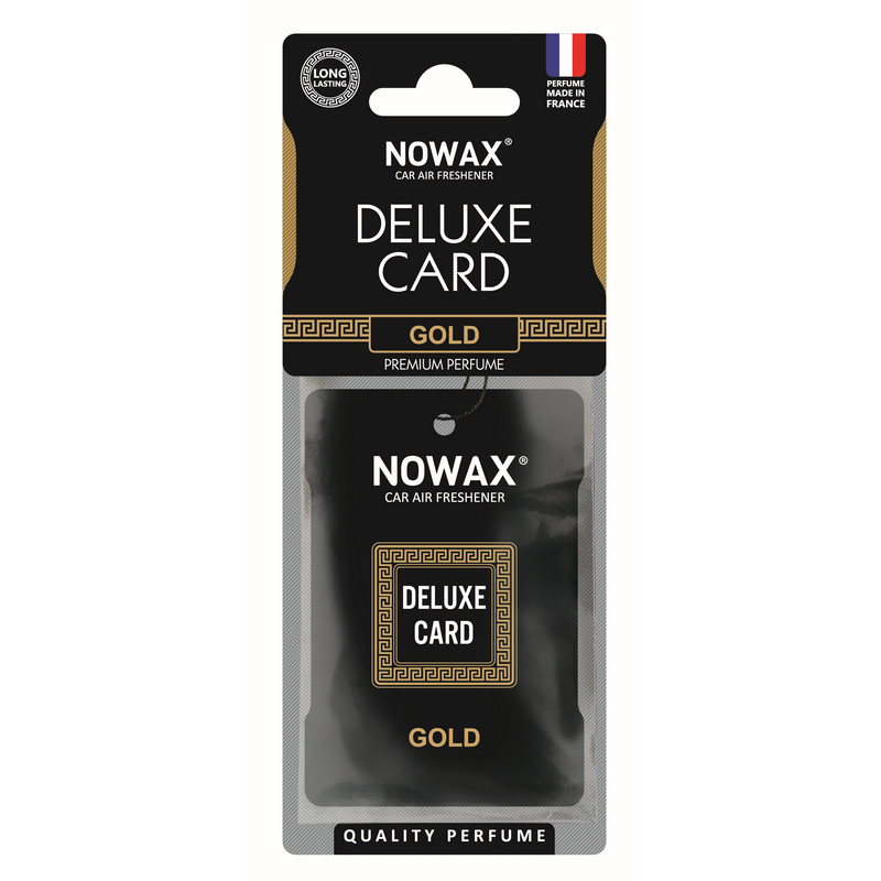 Ароматизатор до машини 6 г Nowax Delux Card - Gold (NX07731)
