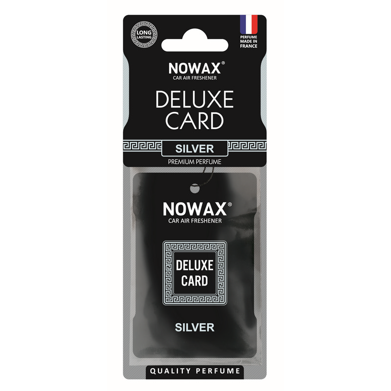 Ароматизатор до машини 6 г Nowax Delux Card - Silver (NX07732)