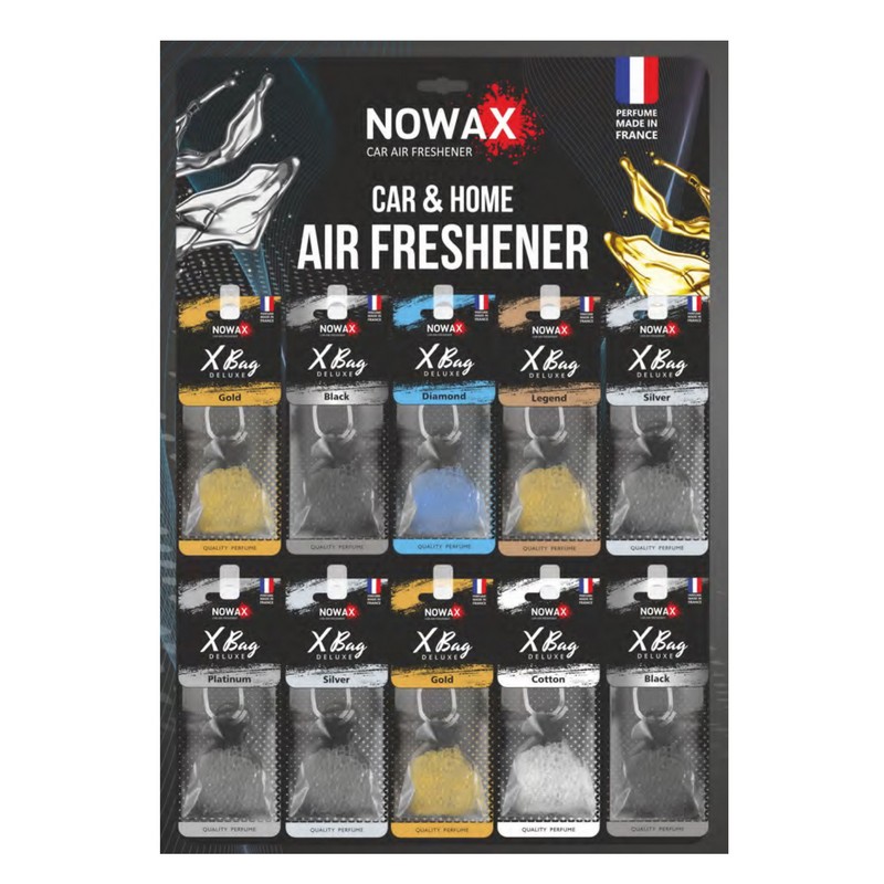Ароматизатори в машину Nowax X Bag Deluxe 30шт дисплей (NX07588)