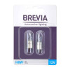 Лампи галогенні цоколь BA9s Brevia H6W 12V 2шт (12332B2)