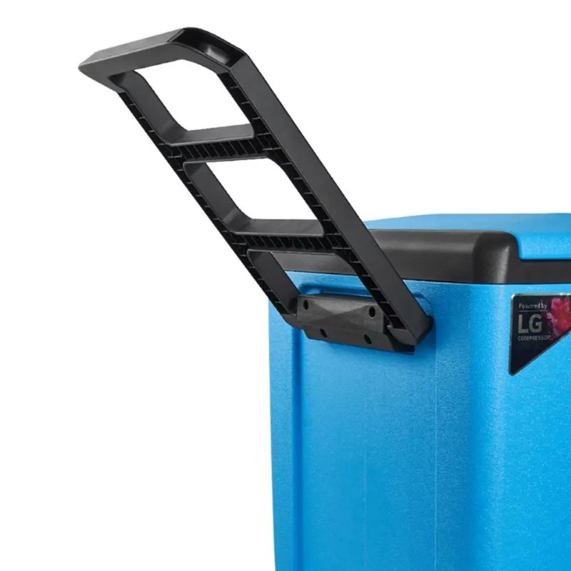 Портативный холодильник 38л BREVIA автохолодильник пластиковый двухкамерный компрессор LG 12/24В 220В (22335)