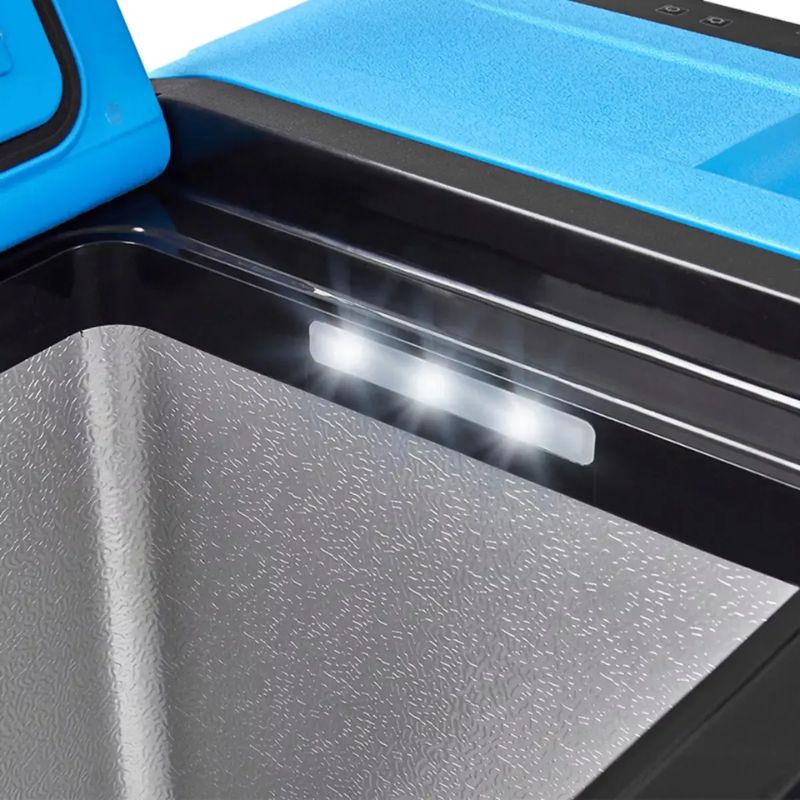 Портативный холодильник 38л BREVIA автохолодильник пластиковый двухкамерный компрессор LG 12/24В 220В (22335)