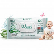 Вологі серветки WEWI без спирту Aloe Vera 120 шт (1000090)