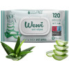 Влажные салфетки WEWI без спирта Aloe Vera 120 шт (1000090)