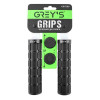 Грипсы на велосипед 13см Grey's с односторонним замком и заглушками черные 2шт (GR17300)