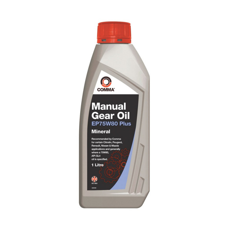 Трансмісійна олива Comma GEAR OIL EP75W80 PLUS API: GL-3/GL-4 1л (EP75W80P1L)
