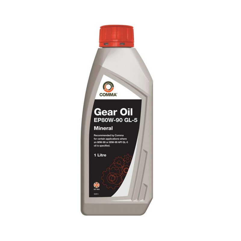 Трансмісійна олива Comma GEAR OIL EP80W90 API: GL-5 1л (EP80901L)
