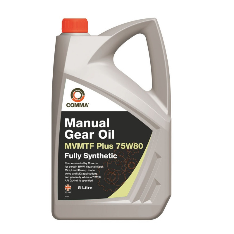 Трансмісійна олива Comma MVMTF 75W80 FS PLUS API: GL-4 5л (MVP75805L)