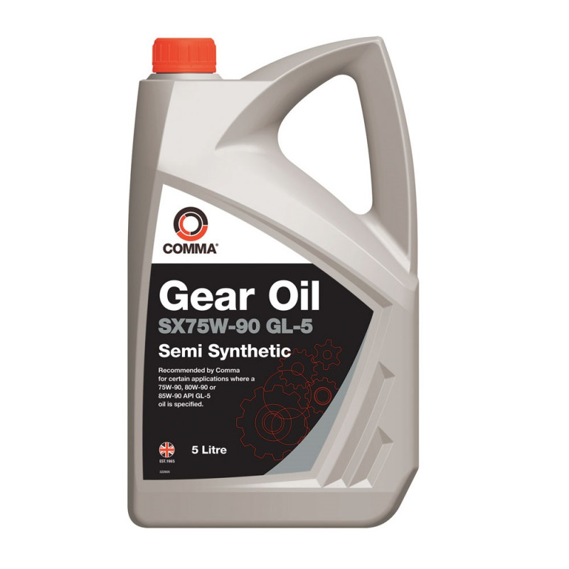 Трансмісійна олива Comma SX75W90 GEAR OIL GL5 API GL-5 5л (5л) (SX5L)
