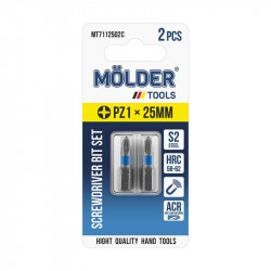 Н-р бит MOLDER, PZ1x25мм, 2шт в блистере (цв. марк.) (MT7112502C)
