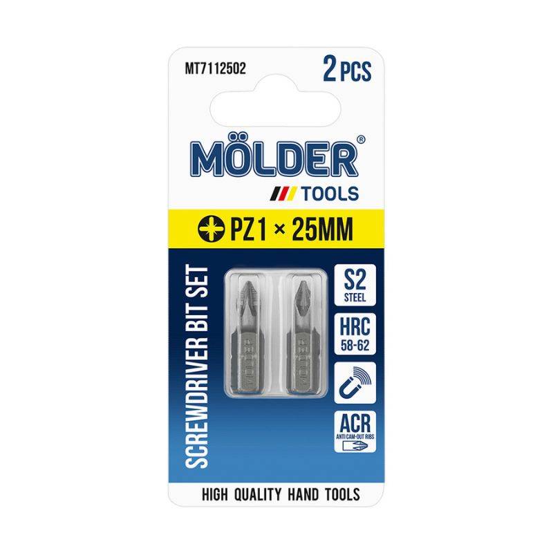 Н-р бит MOLDER, PZ1x25мм, 2шт в блистере, (MT7112502)