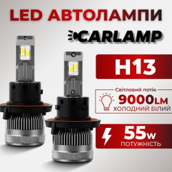 Світлодіодні лампи H13 для авто Carlamp Smart Vision Gen3 Led автолампи 9000 Lm 6500 K (SMG3H13)