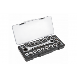 Накидний ключ з тріскачками 20 насадок Hogert (HT1R492)