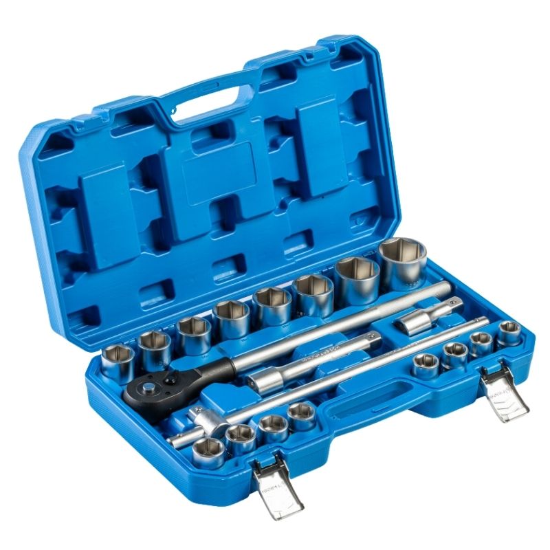 Набор инструментов 3/4" 21шт Hogert в кейсе (HT1R510)