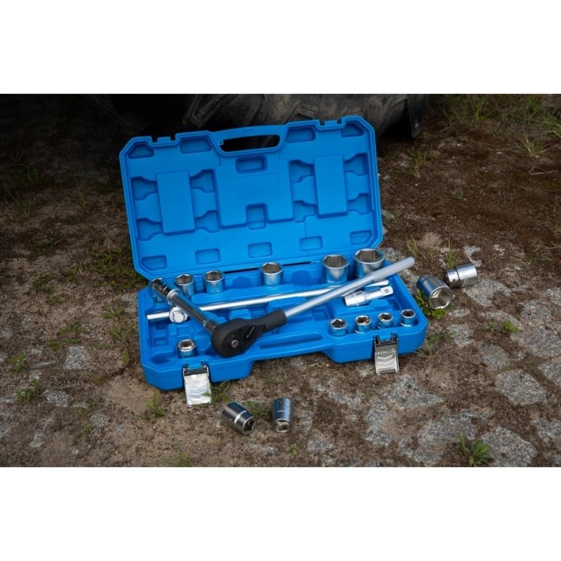 Набор инструментов 3/4" 21шт Hogert в кейсе (HT1R510)