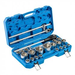 Набір інструментів 1″ 3/4″ 26шт CrV Hogert у кейсі (HT1R511)