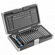 Набір біт 1/4" PH SL Torx HEX 37шт з тріскачкою 72 зубці Hogert (HT1R466)