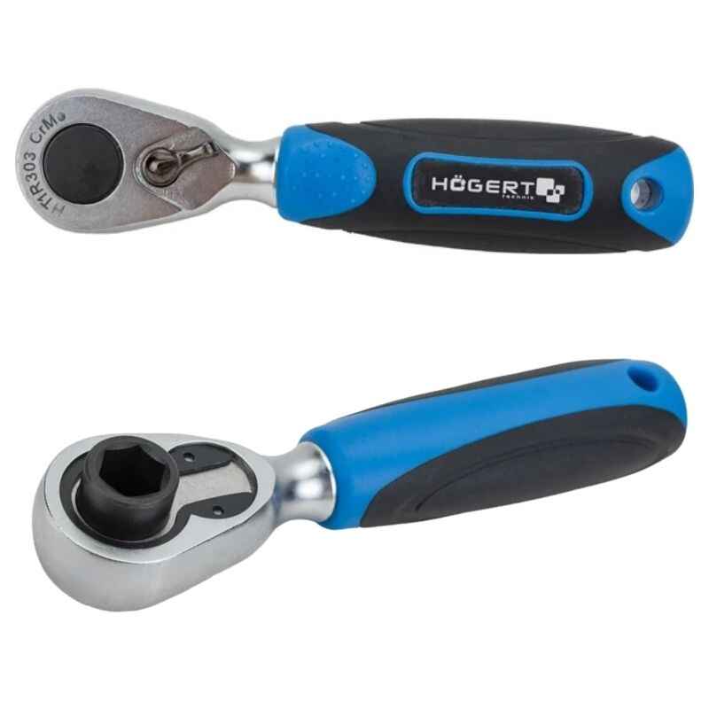 Набір біт 1/4" PH SL Torx HEX 37шт з тріскачкою 72 зубці Hogert (HT1R466)