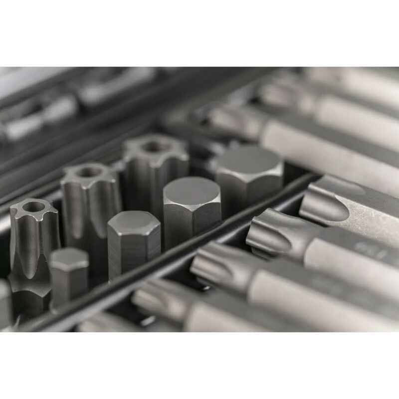 Набір біт 1/4" PH SL Torx HEX 37шт з тріскачкою 72 зубці Hogert (HT1R466)