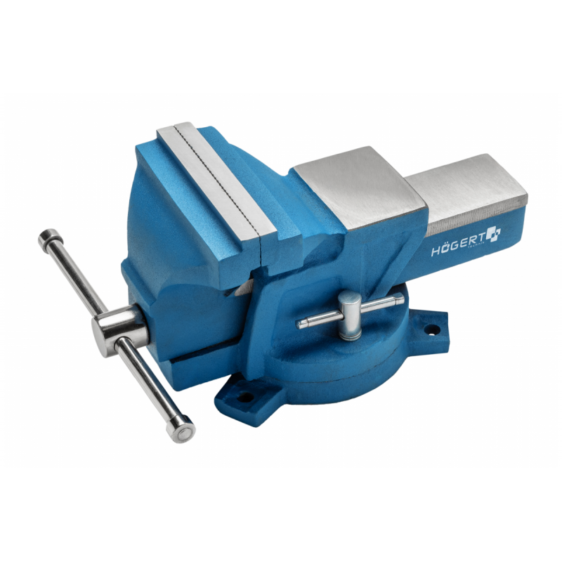 Тиски слюсарні поворотні 200 мм Hogert (HT3B613)