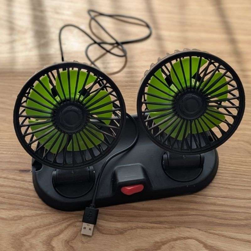 Подвійний автомобільний вентилятор MARS від USB
