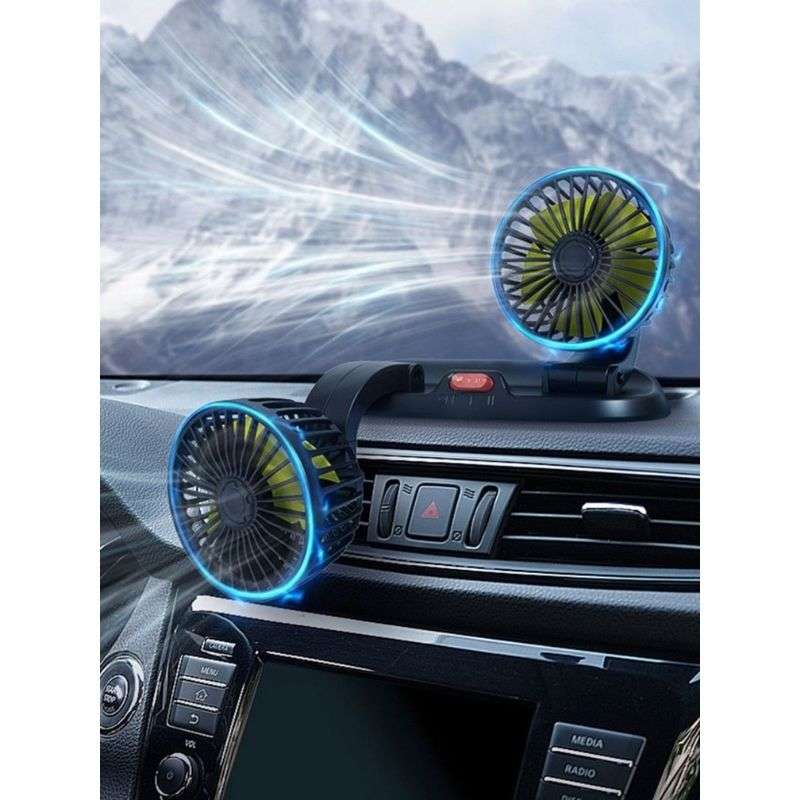 Подвійний автомобільний вентилятор MARS від USB
